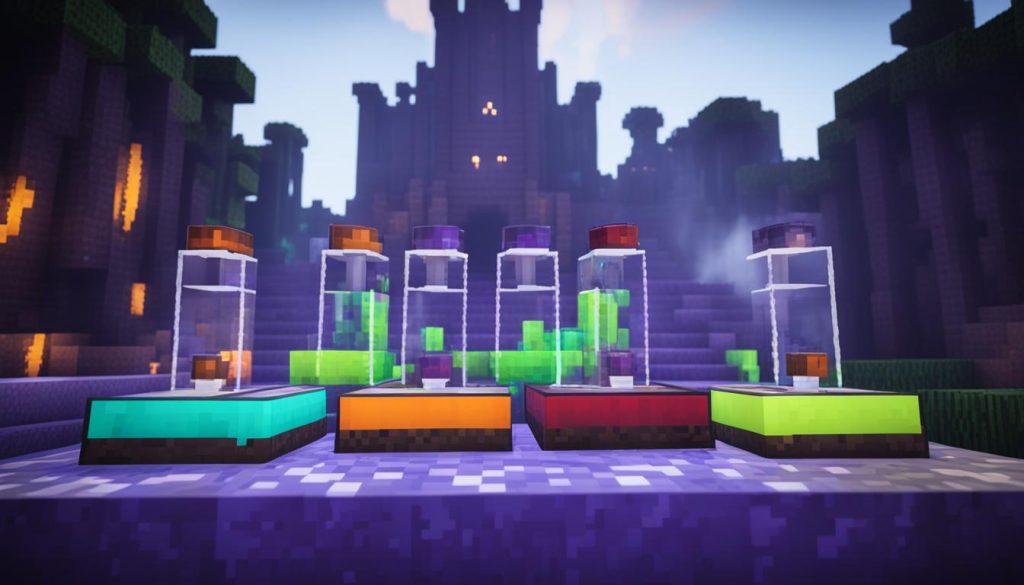 Potion brewing in Minecraft