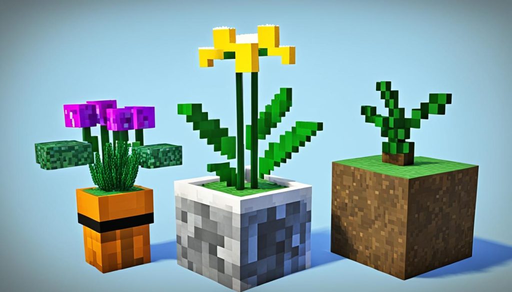 minecraft flower pot design ideas