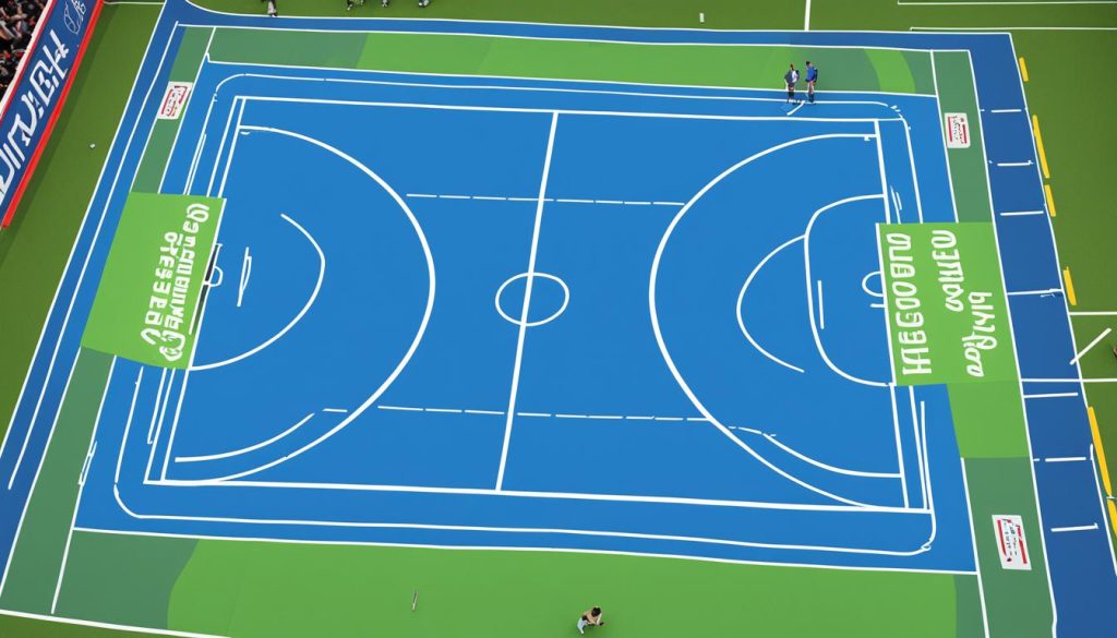 netball court dimensions