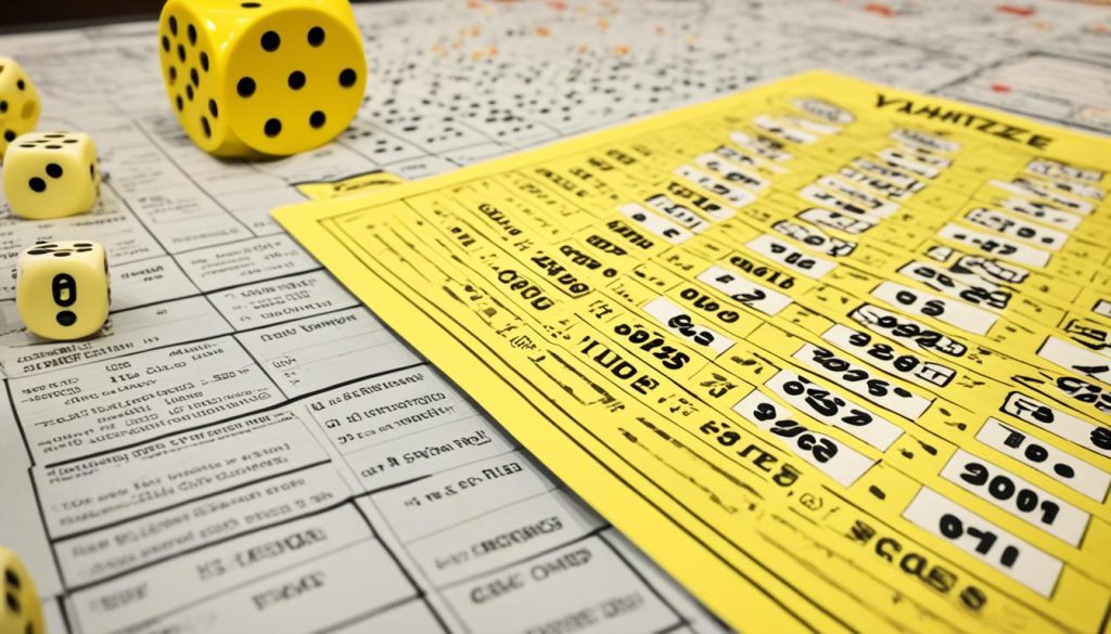 yahtzee scorecards