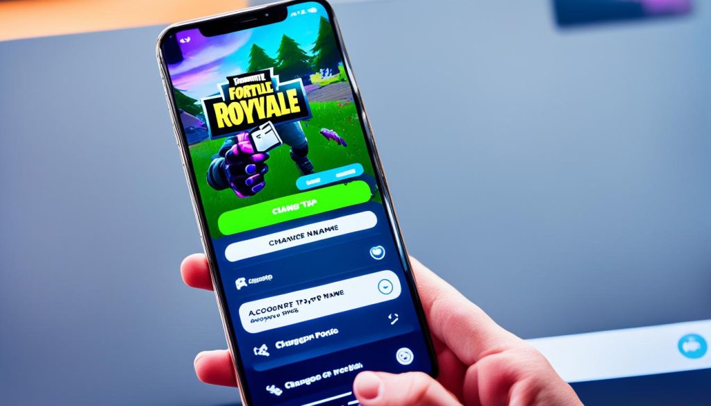 how do you change your name in fortnite on mobile