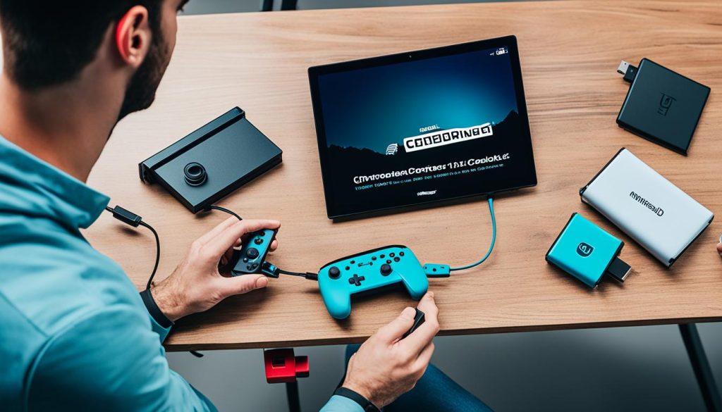 how to charge nintendo switch controllers without dock